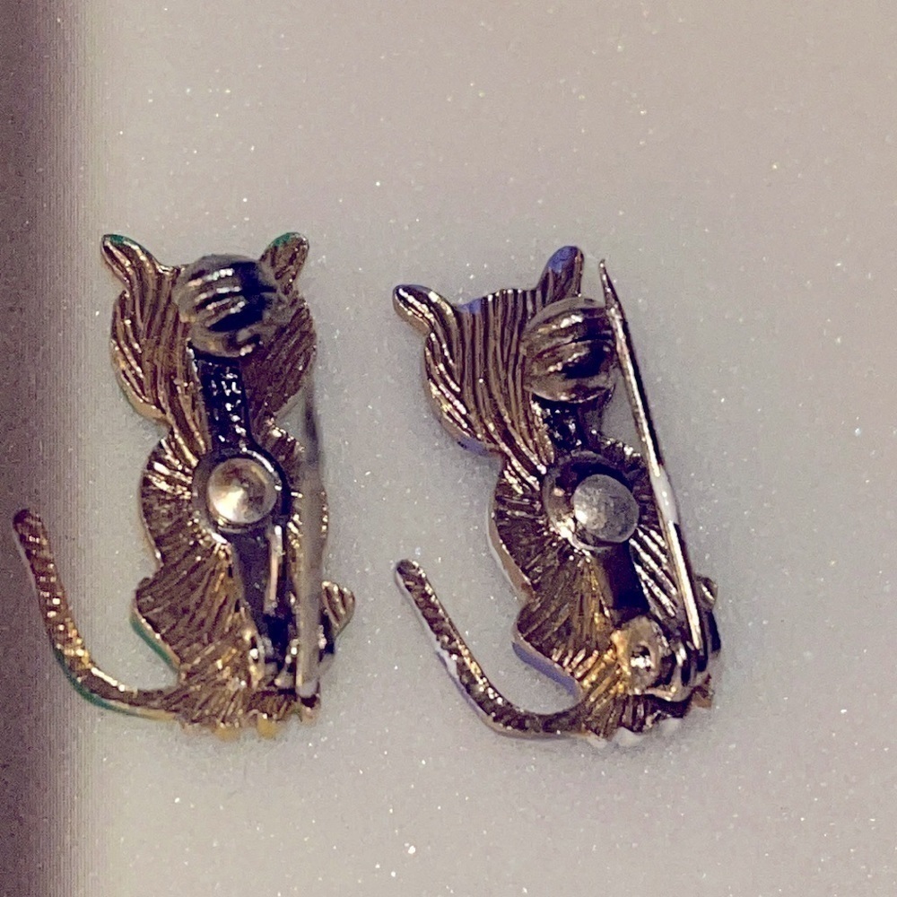 Vintage Kitty Cat Scatter Pin set of 2 Deadstock - Picture 4 of 4